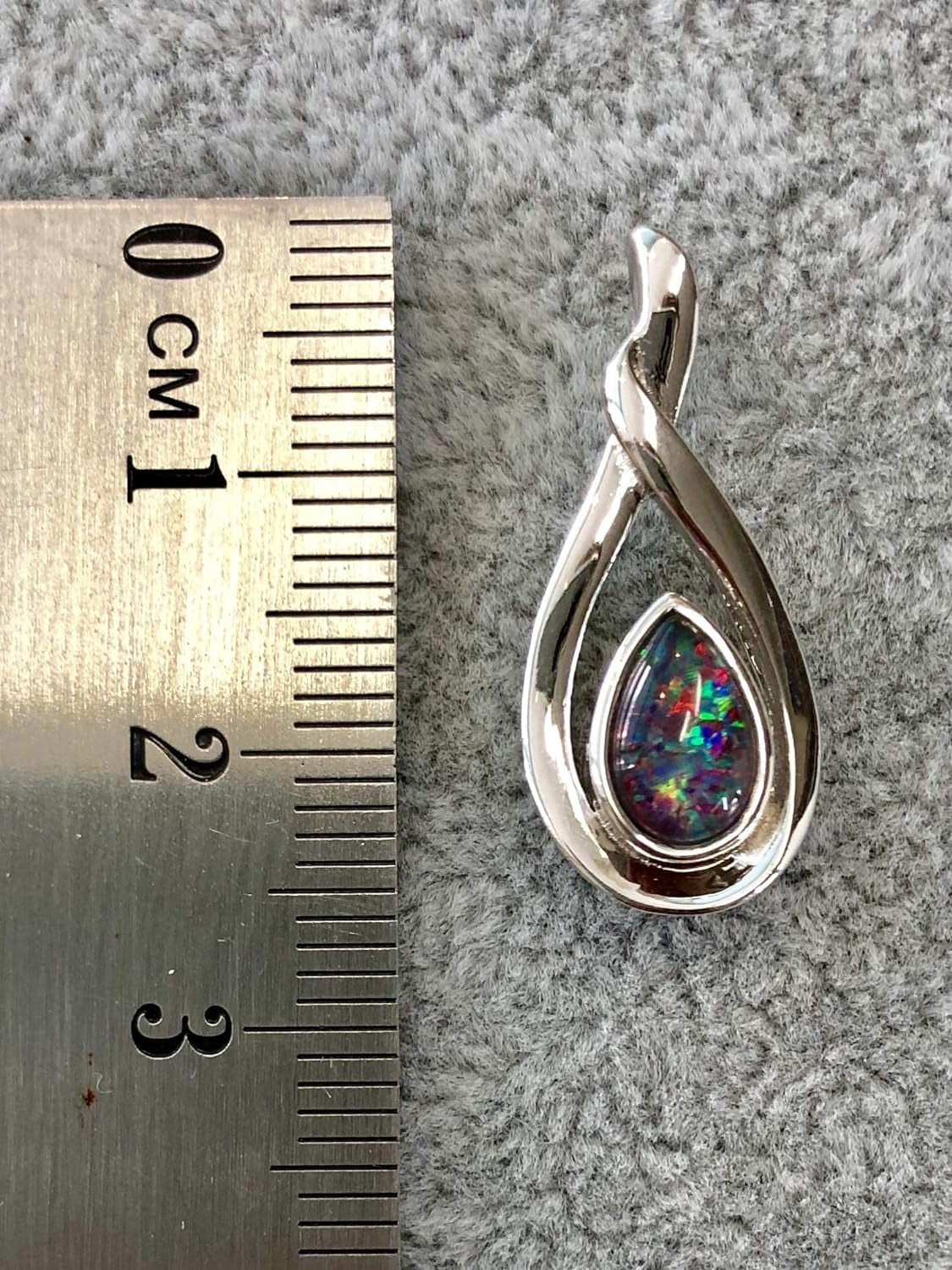 Genuine Australian Triplet Opal Pendant Necklace in Sterling Silver Gold Plated Women'S Opal Jewellery